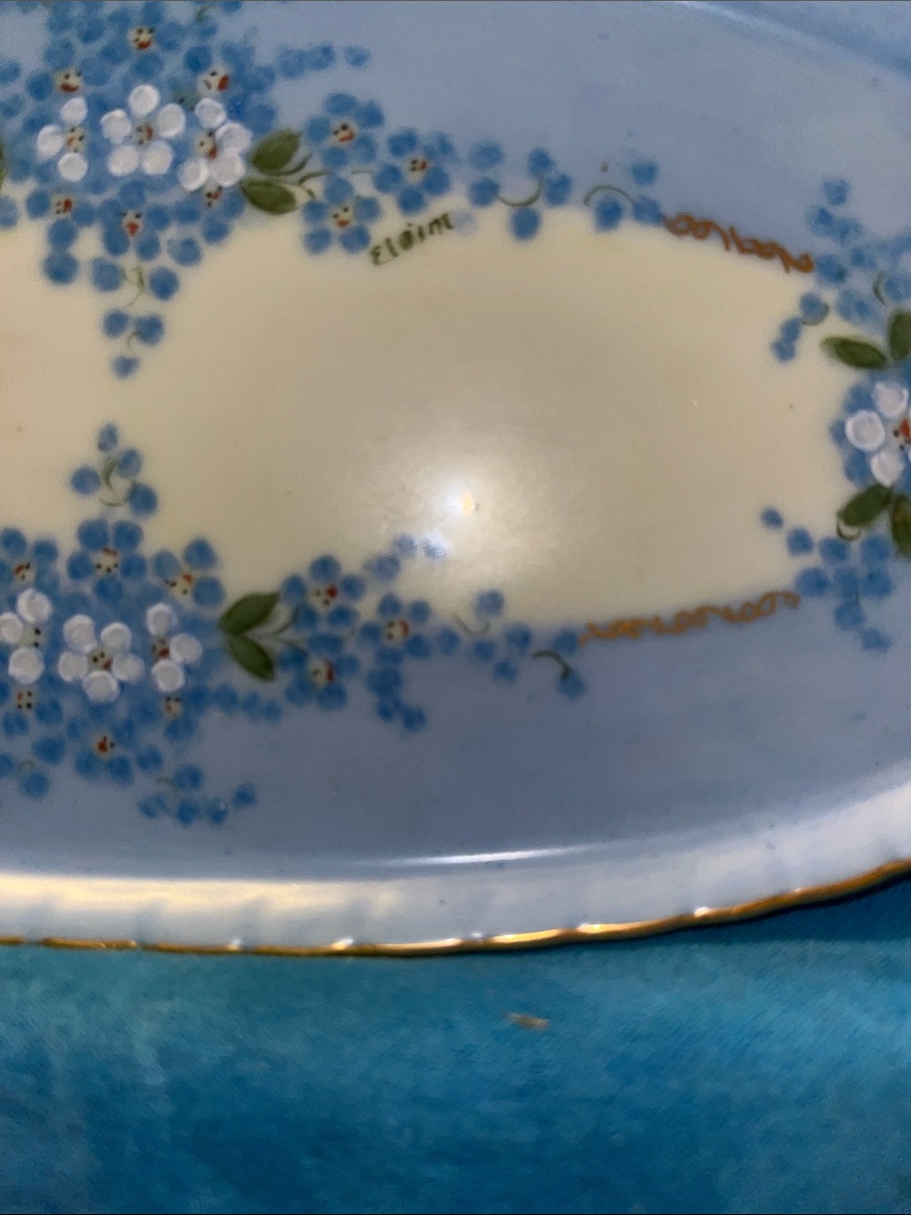 Forget-Me-Not Butter Dish - Picture 2 of 3